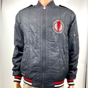 Rocawear Men’s Black Embroidered Jacket Size M